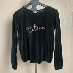 Victoria’s Secret  Open Back Velour Sweater